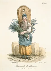 Pariser Lavendelverkäufer, ca. 1820